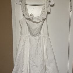 White Backless Dress and Shirt