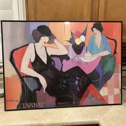 TARKAY PRINT Framed