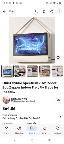 Quiet Hybrid Spectrum Fly Zapper