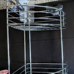 Bino Stainless Steel Smart Suction Bathroom Caddy holds up to 22lbs