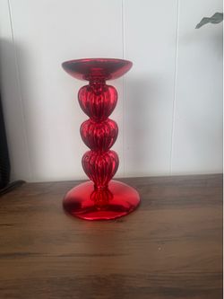 Single wick candle holder