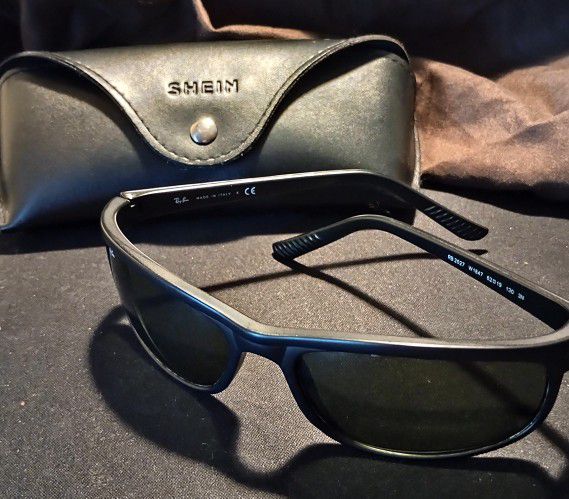 Ray Ban sunglasses RB2027 PRE, 601/W1 Black (Crystal Gray Mirror Polarized Lens), 63 mm
