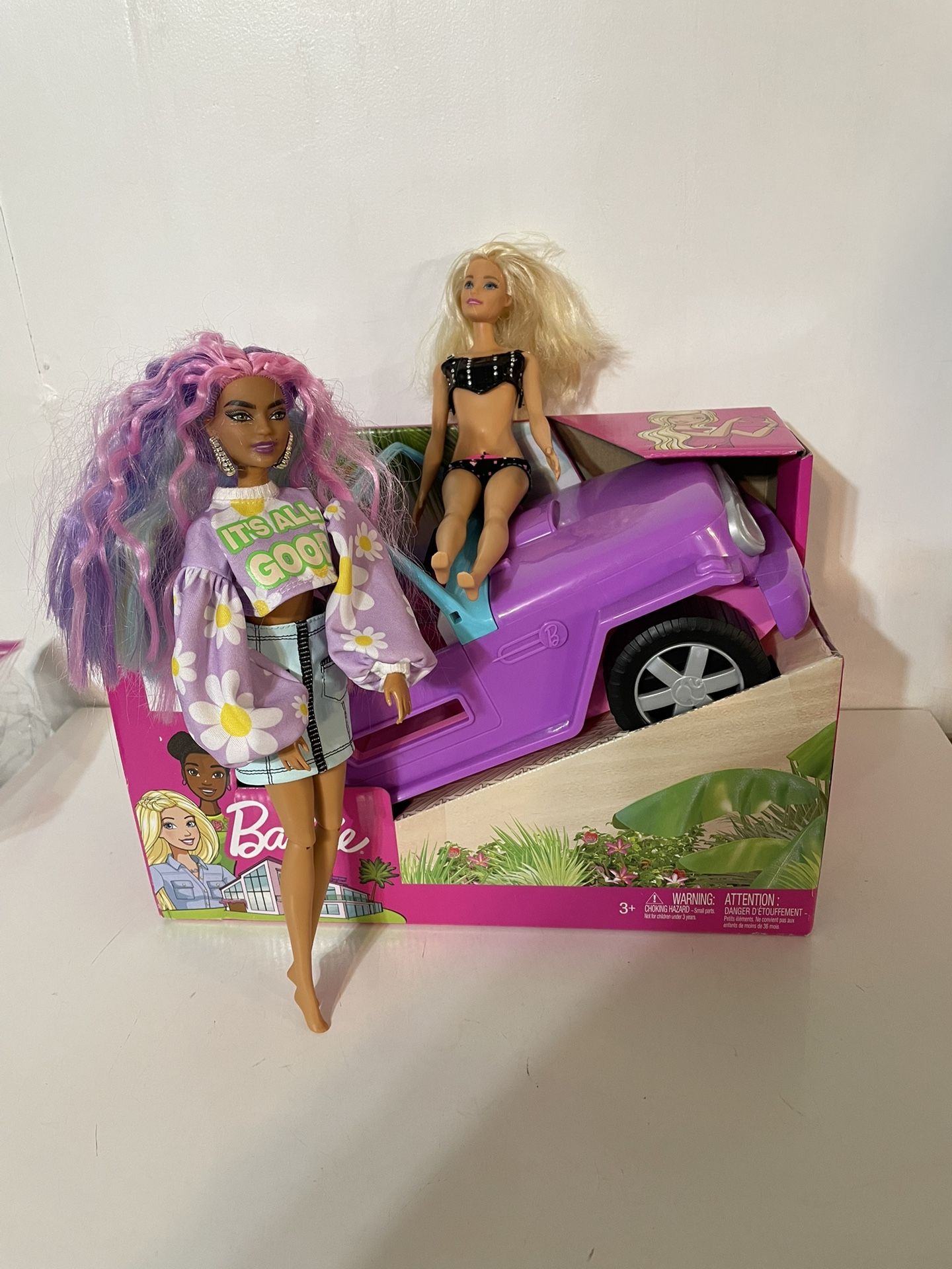 Barbie Jeep Never Used And Two Barbie’s