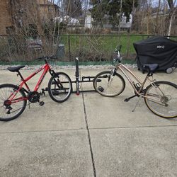 2 Huffy Bike  With Bike Rack