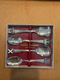 Squire Souvenir Spoon Set Made in England