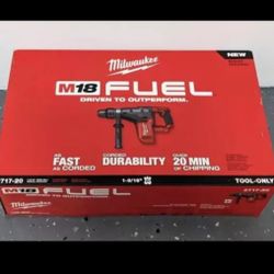 Milwaukee New 1 9/16” Rotary Hammer M18 Fuel