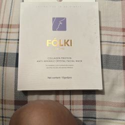 Folki collagen protein anti wrinkle crystal facial mask
