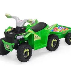 6 V Kids AtV With Wagon Attached New 