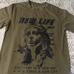 Dark Green Graphic Tee