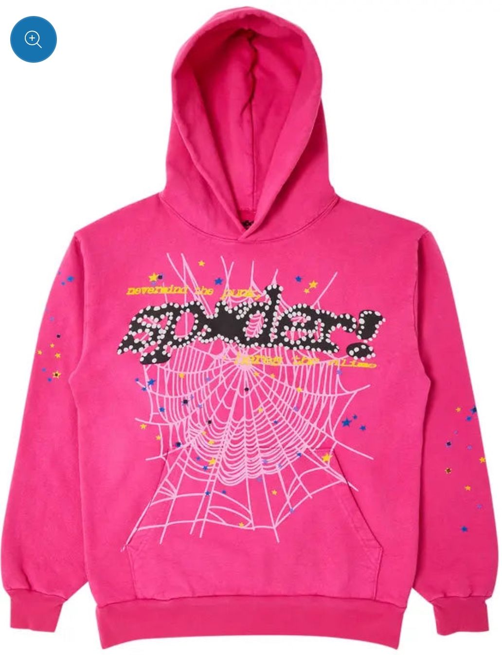 Spider hoodie pink