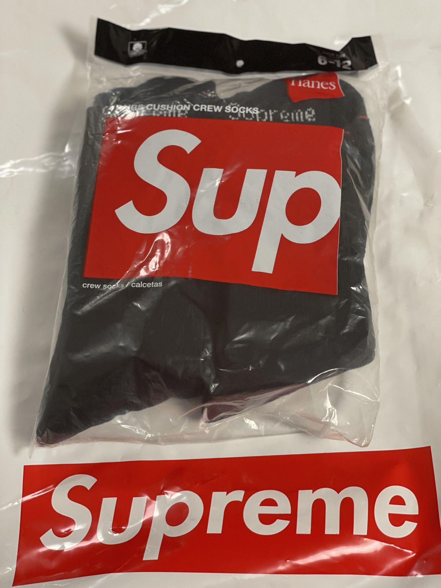 Supreme Black Socks