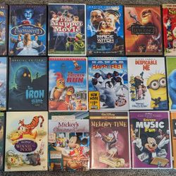 LOT Of 18 Children's & Family DVD Movies Disney Pokemon Muppet Shrek