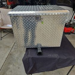 Polished Aluminum Diamond Plate Generator Box  Large Enough For Cummins P4500i Generator Near New  With Extra Add Ons