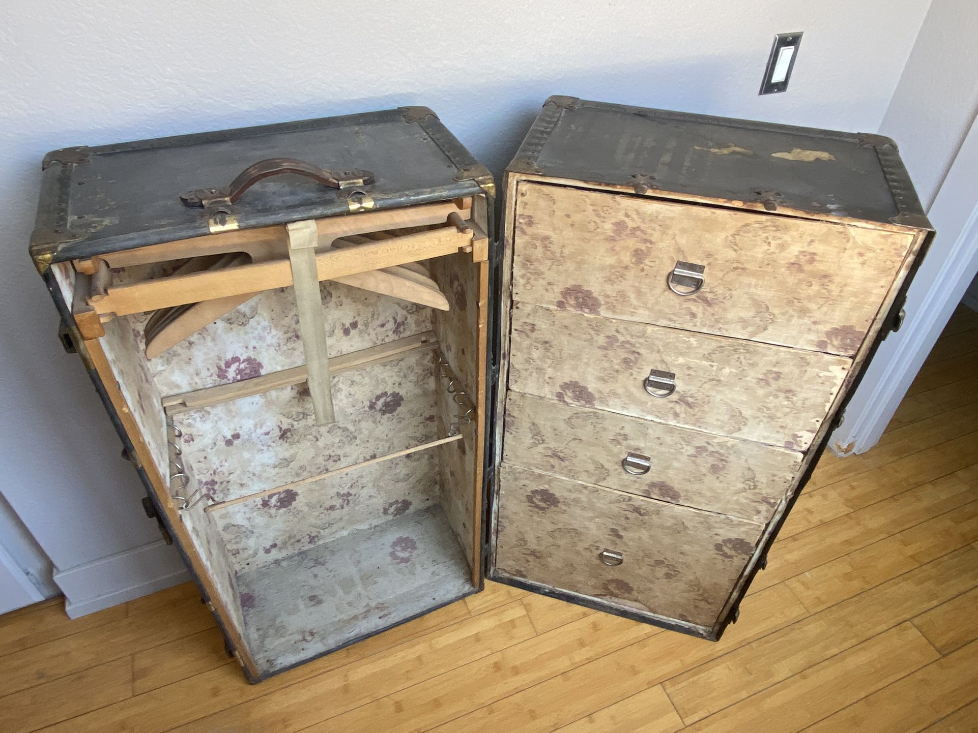 1900's Antique The Utica WardRobe Trunk by the W. W. Winship & Sons Co for  Sale in Laguna Niguel, CA - OfferUp