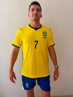 2026 Brazil Vini Jr Home Jersey & Shorts Kit