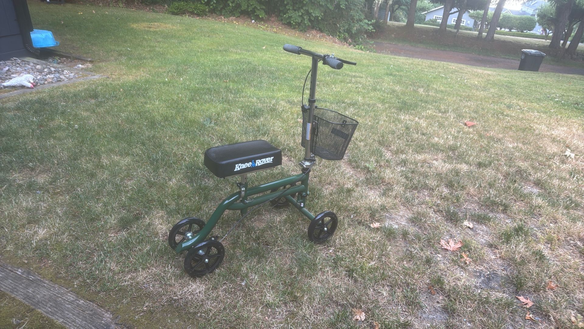 Rover Steerable Knee Scooter Knee Walker for Adults for Foot Surgery, Broken Ankle, Foot Injuries - Foldable Knee Rover Scooter for Broken Foot In