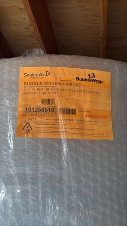 Packing bubble wrap