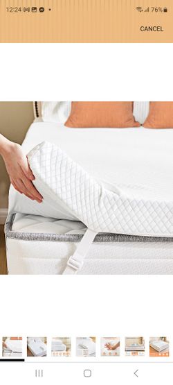 3 Inch Gel Memory Foam Mattress Topper Queen Size, Cooling Breathable Comfy Mattress Pad for Pain Relief, CertiPUR-US Certified (with Removable & Wash