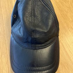 Leather Baseball Cap 