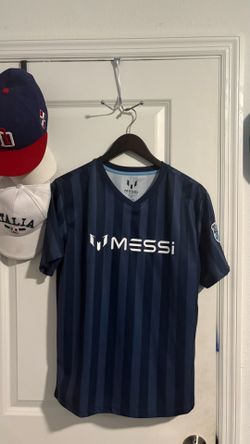 Messi Collection Football Jersey #10 Navy Striped - Youth XL (18)