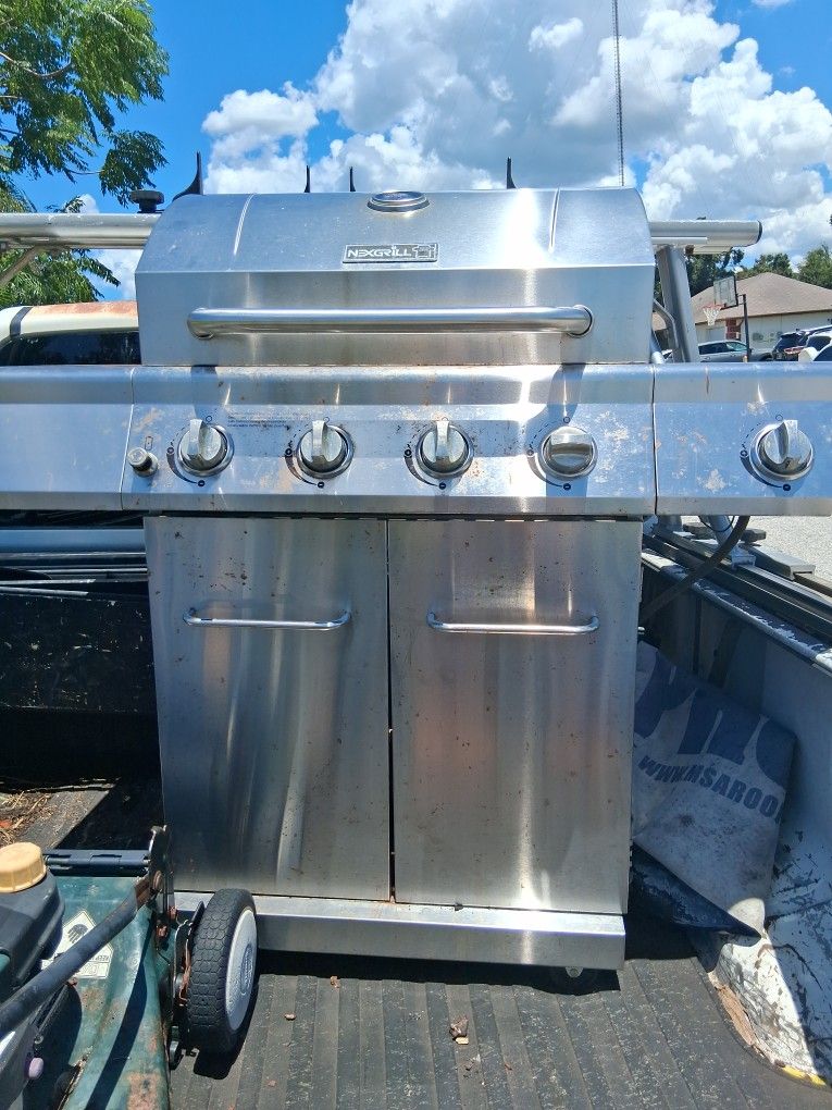 Nexgrill BBQ And Craftsman Lawn Mower Combo