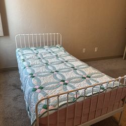 Toddler Bed Turns Into Twin Size Bed, Vintage Metal Frame