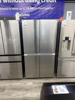 Samsung 23 Cu Ft Counter Depth 36 Inch Wide 4-Door Flex French Door Refrigerator in Stainless steel 😍