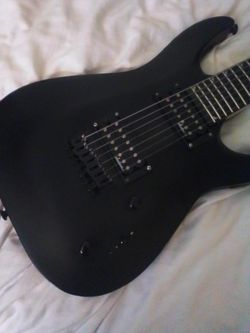 Black Matte Electric Guitar 7string
