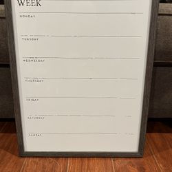 Wall schedule board