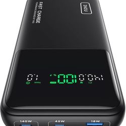 40W Power Bank, 27000mAh High Capacity Laptop Portable Charger, USB C