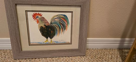 Adorable rooster art