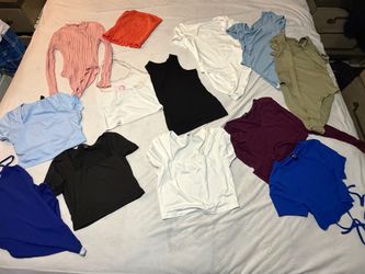 Young teen girl shirts ranging from XS-S