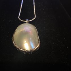 Huge Mother Pearl 925 Sterling Silver Jewelry