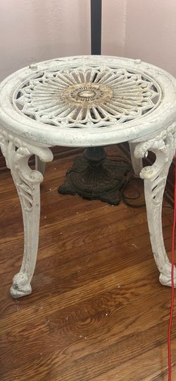 Vintage cast iron table