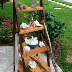 Handmade A Line Shelf Ladder Shelf