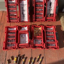 Milwaukee shockwave Impact Bit Sets x 4