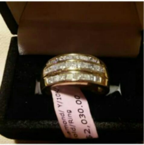 Brand new diamond ring square cut nice stones originally over $2,000 asking 1,000 make a great gift