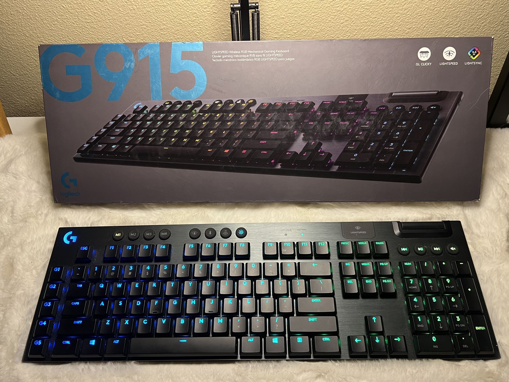 Logitech Wireless Bluetooth G915 LIGHTSPEED RGB Mechanical Keyboard