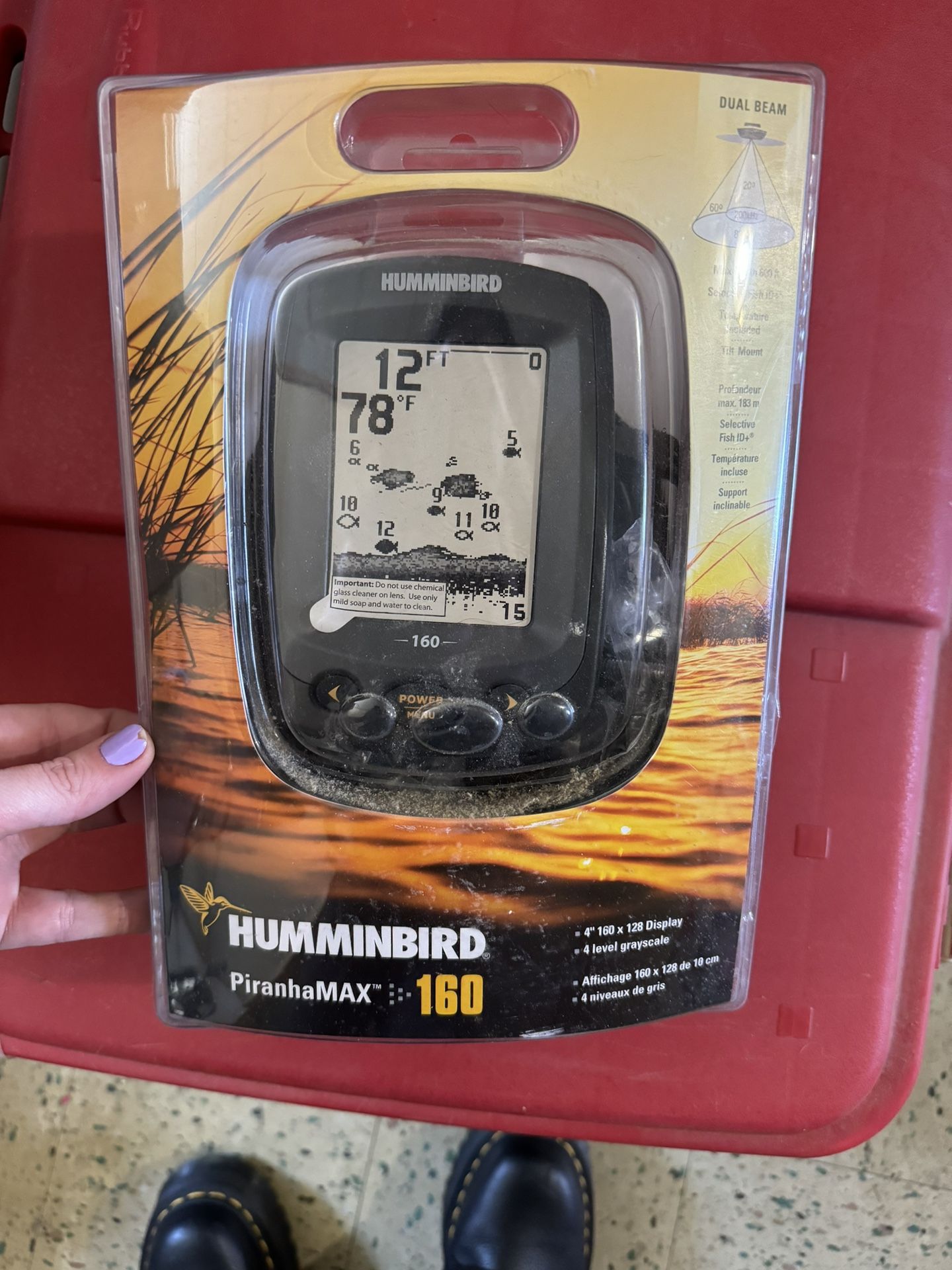 Humminbird PiranhaMAX 160 Fish Finder - Never Used