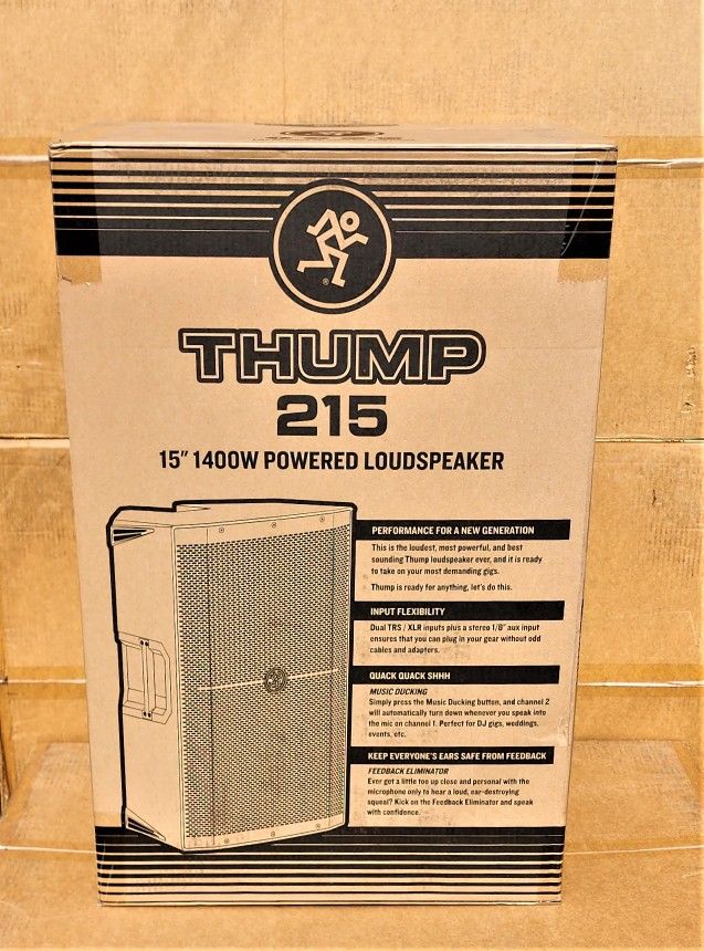 Mackie Thump Series Powered Speaker 15" PA System 1400 Watts Loudspeaker Thump 215 🚨 Payment Options Available 🚨 No Credit Needed 🚨