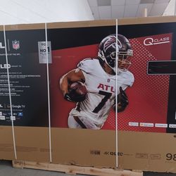 98" Screen QLED SMART 4K ULTRA HDTV BY TCL.  ORIGINAL BOX SEALED