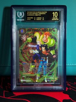 Dragon Ball BT30-143 CR Trinity Android 16, 17, 18 Bgs 10 BLACK LABEL POP 7