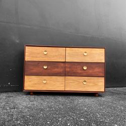 Unique Solid Wood MCM Dresser With A Reimagined Twist
