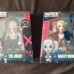 Jada Metal DC Harley Quinn And Joker Figures