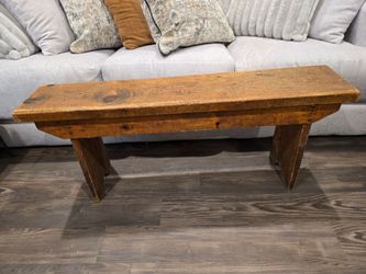 Rustic Antique Wooden Bench