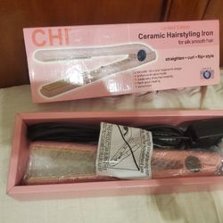 Brand NEW Chi Barbie Pink Hairstyling Iron