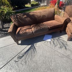 Brown 4 Piece Sofa Set