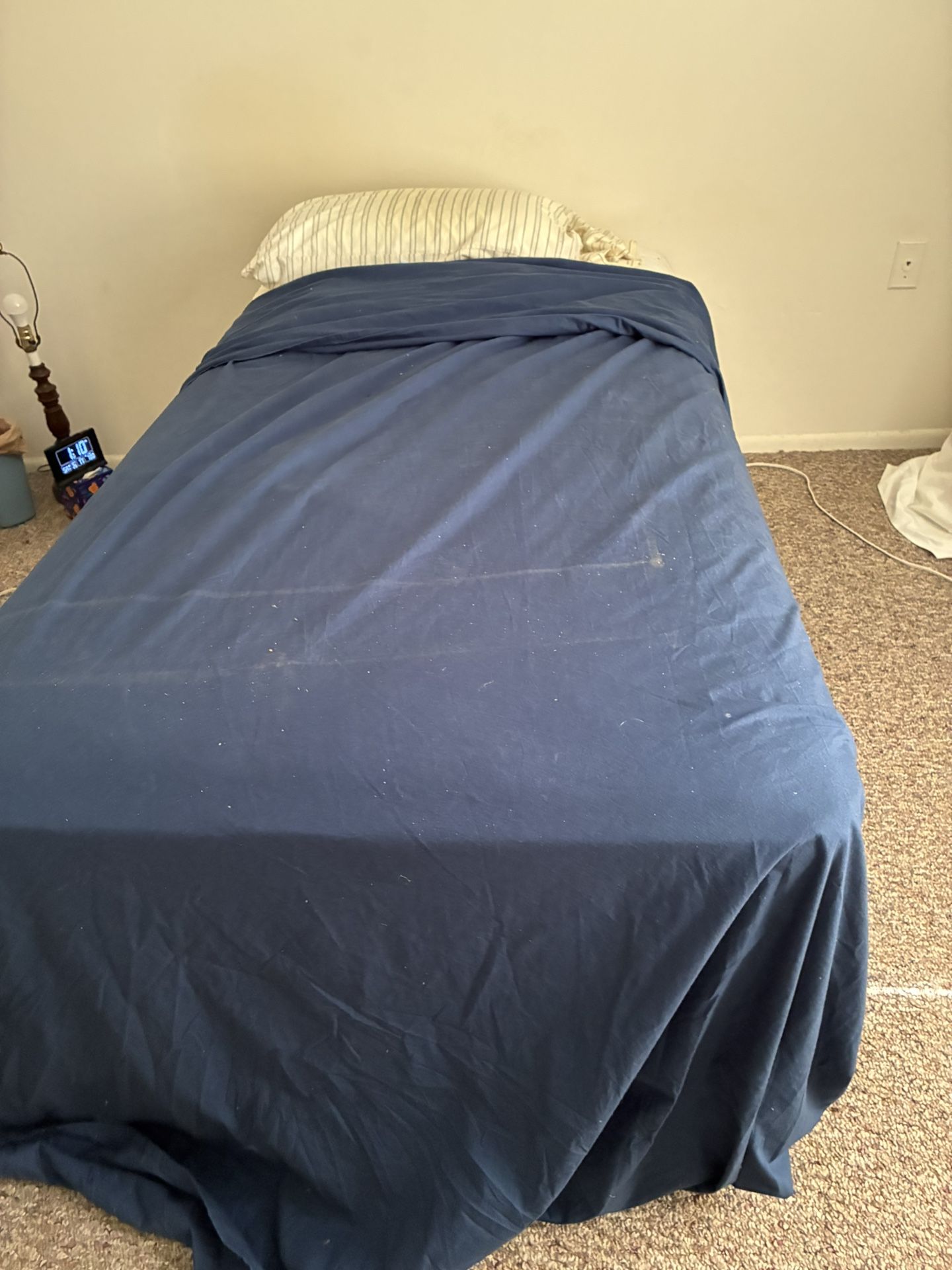 Single bed Frame, Mattress And box springs