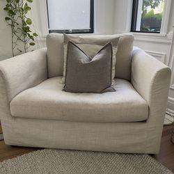 Willow Light Beige Fabric Chair