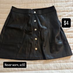 Pleather Skirt